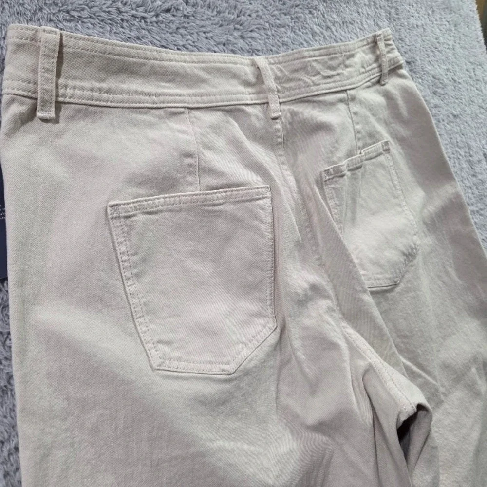Universal Thread Sailor Wide Leg Pants Women's Size 17 Khaki Beige‎ High Rise